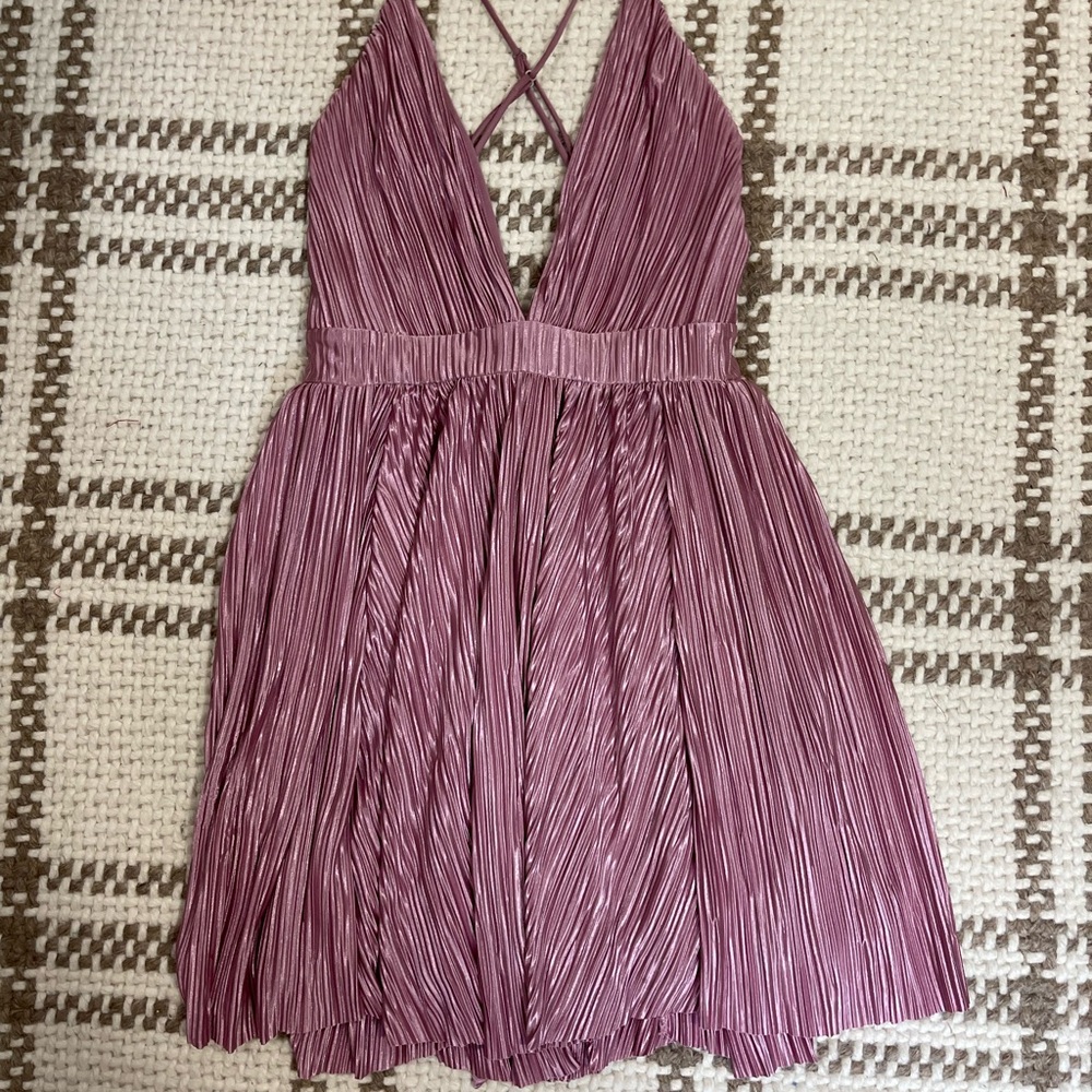 Lucy in the Sky Mauve Halter Dress